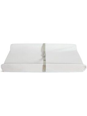 Waterproof Baby Changing Pad, Wipeable Contoured Diaper Mat with Safety Straps